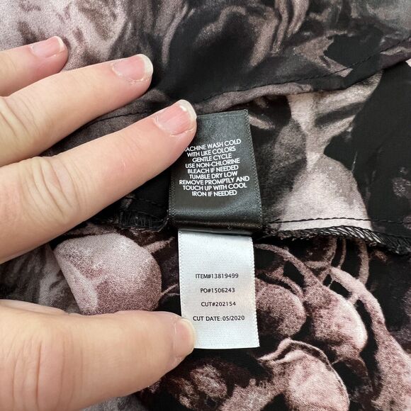 Torrid Blouse Georgette Bow Tie Floral Polyester Multicolored Women's Size 3x - Picture 7 of 7